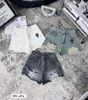 Quần short jeans cạp cao logo chữ thập - TRẮNG - R55 ( eo S<64, M<66-68, L<70-72 )