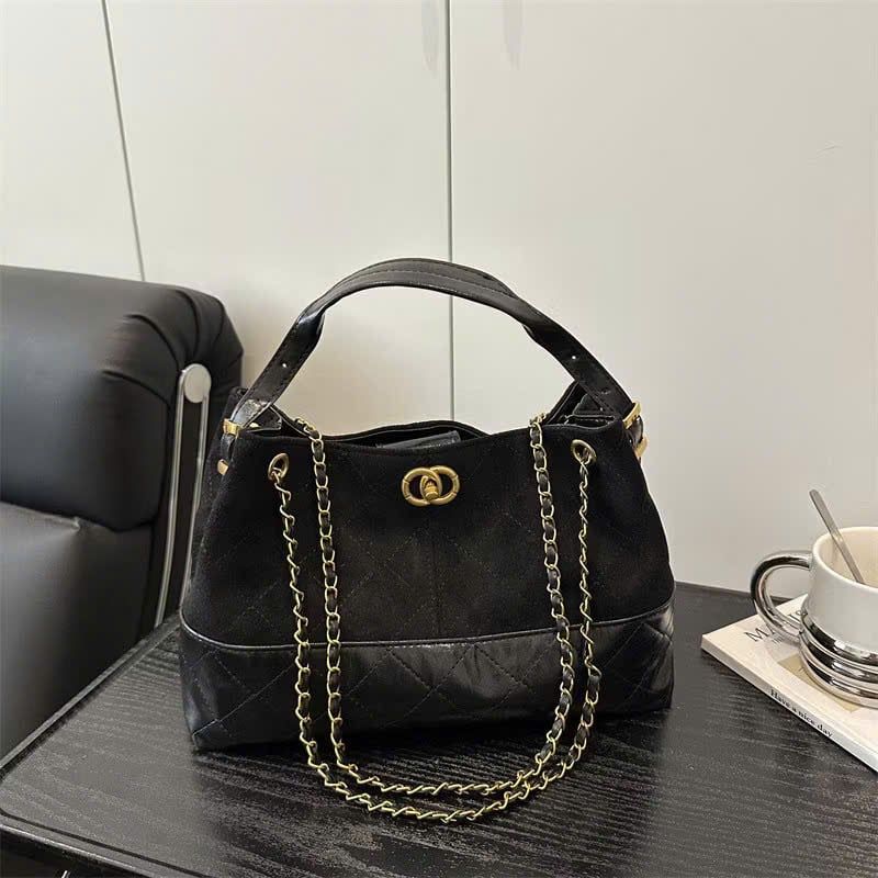  Túi tote nữ dung tích lớn thanh lịch supercute có dây đeo - ĐEN - E256 T26 