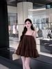 Váy hai dây form babydoll tùng tầng siêu hot - Q165