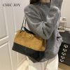 Túi tote nữ dung tích lớn thanh lịch supercute có dây đeo - NÂU - E257 T27