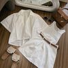 Set 4 món áo ba lỗ mix chân váy phối áo cổ v croptop kèm nịt - Q52  (EO S<68, M<72CM)