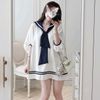 Váy tay lửng bo chun cổ thủy thủ dáng ngắn siêu hot - Q311