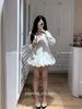 Váy babydoll cổ sen dập ly dáng bí ngắn siêu xinh - NƠ - R425