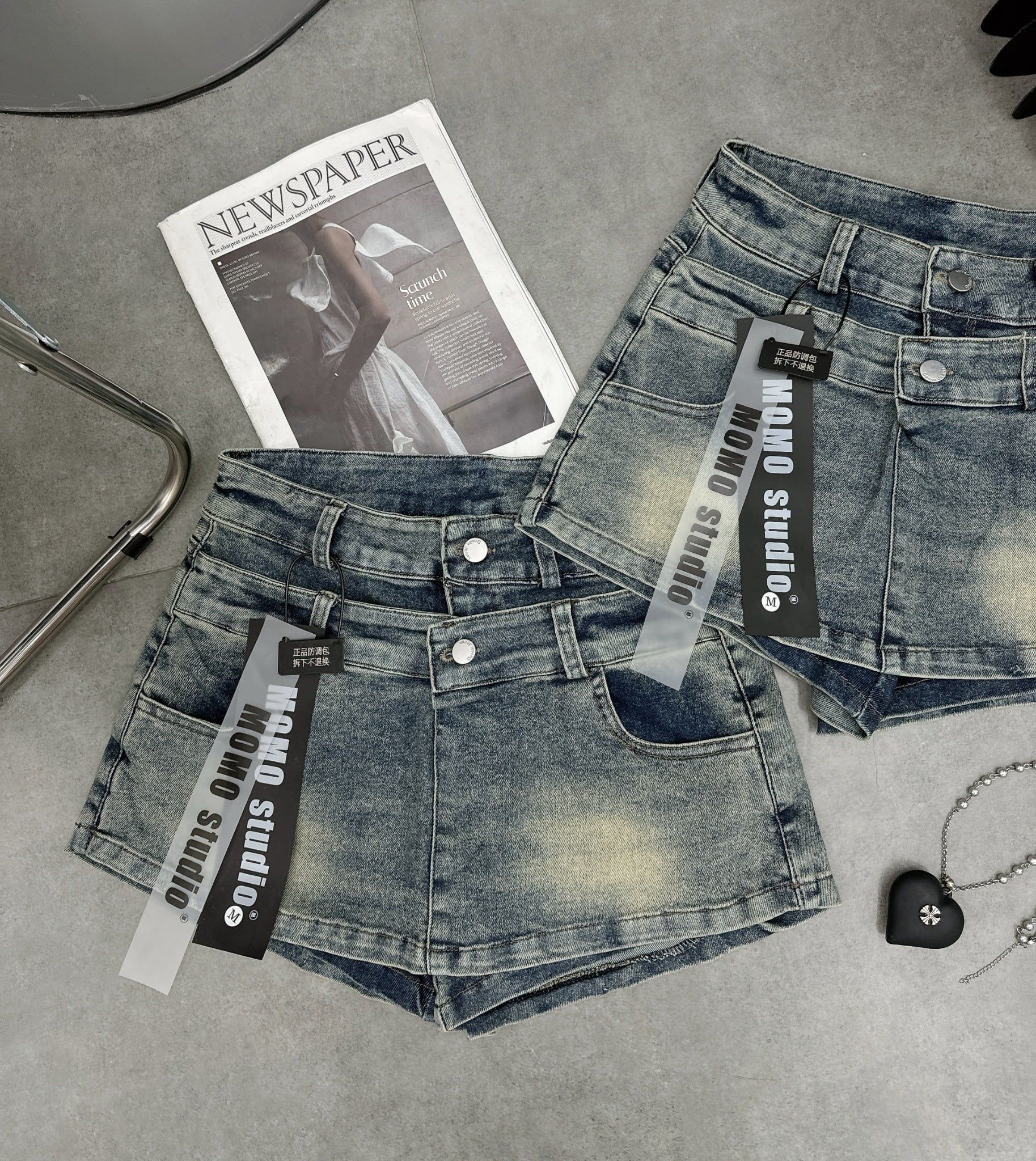  Quần giả chân váy dáng A 2 cạp siêu hack dáng - D1 ( eo S<68, M<72 ) (0) 