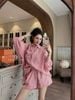  Set áo sơ mi mix quần short thêu HELLO KITTY sọc caro nhí - C186 H63 