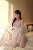 Set 3 món áo 2s croptop mix quần short ngắn kẻ kèm áo ngoài giấy in chữ - HỒNG - C216