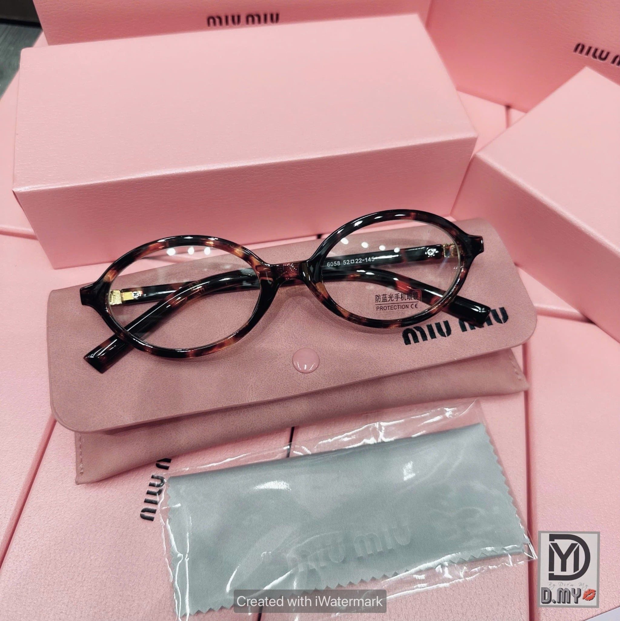  Kính tròn gọng beo hot hit kèm bao da + FULLBOX - K1 