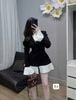 Váy liền dáng vest xếp ly tay loe thiết kế tôn dáng sang trọng - N117 ( eo S<66, M<70, L<72 )