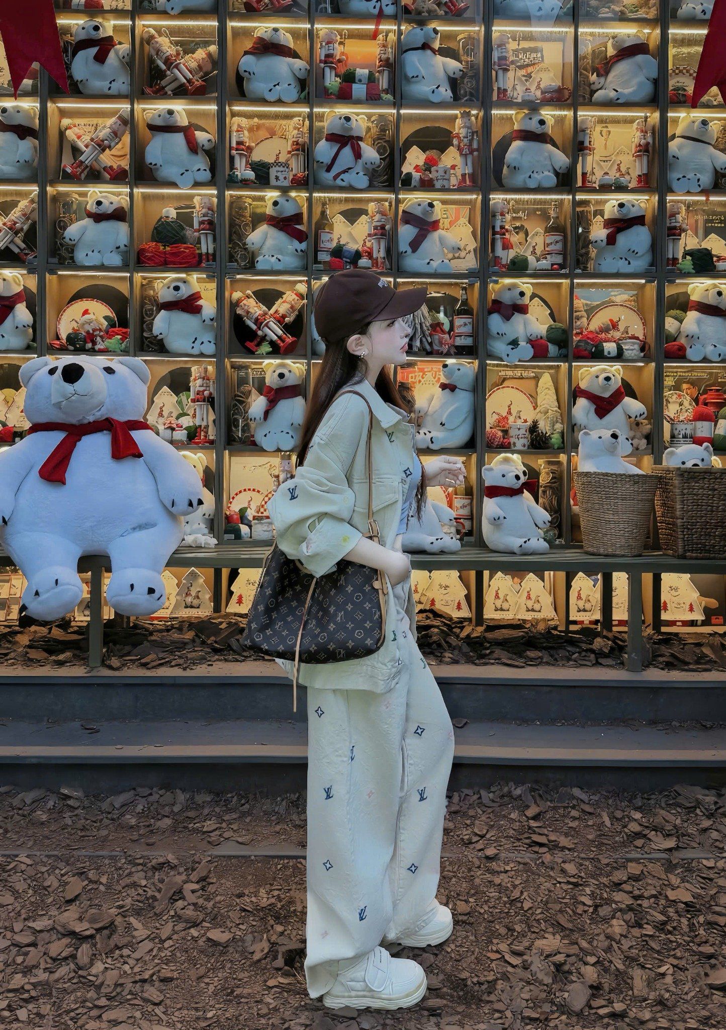  Quần suông rộng họa tiết LV màu sắc - E99 ( eo S<70 - 72, M<74 - 76, L<78 ) 