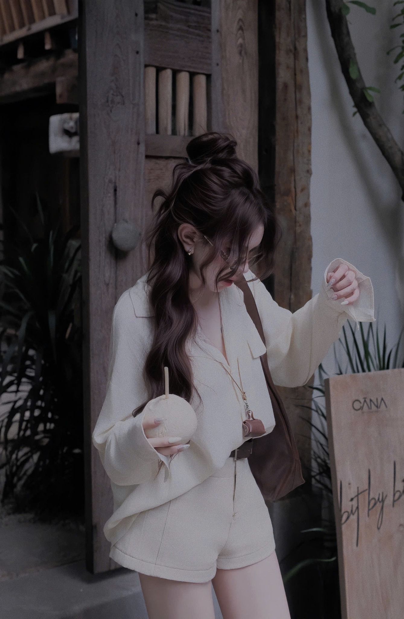  Áo sơ mi đũi tay dài form rộng phong cách - C235 