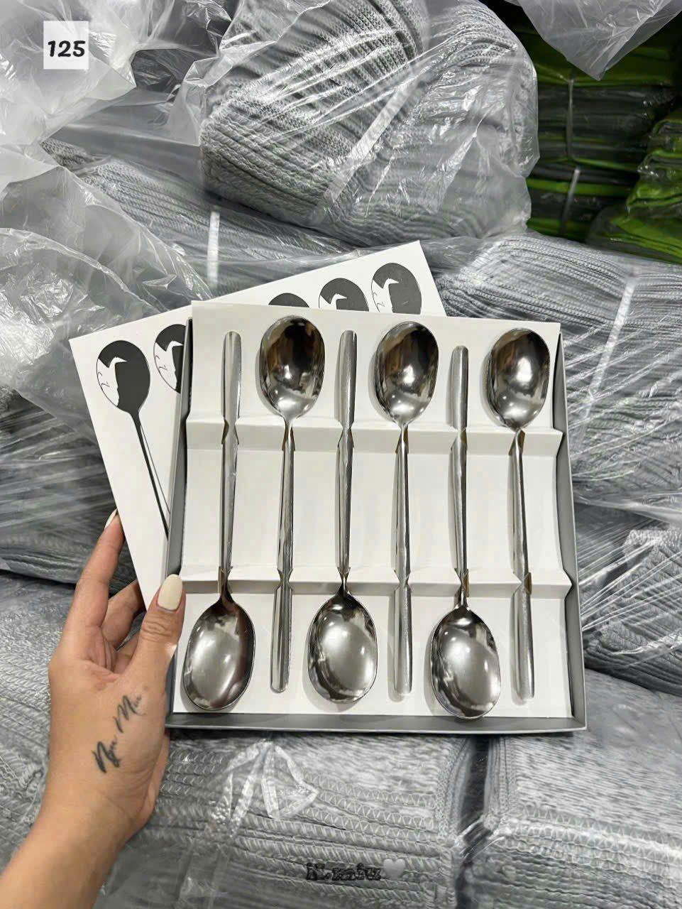  Combo 6 muỗng inox fullbox sịn sò - G61 