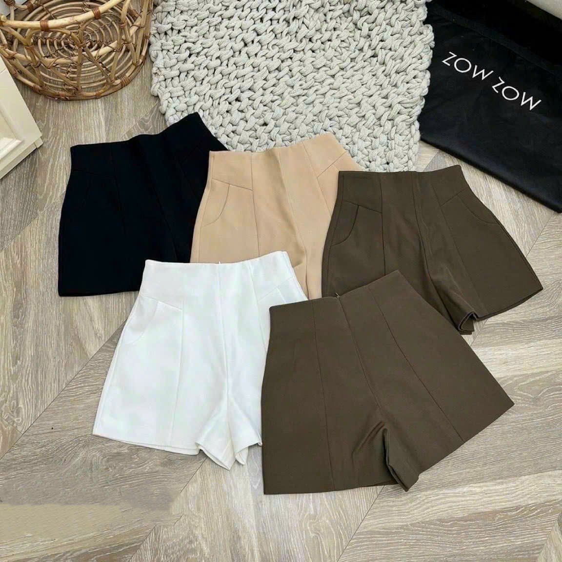  Quần short lưng siêu cao chất umi co dãn BASIC - NÂU NHẠT - G89 (EO S<68, M<72, L<74) 