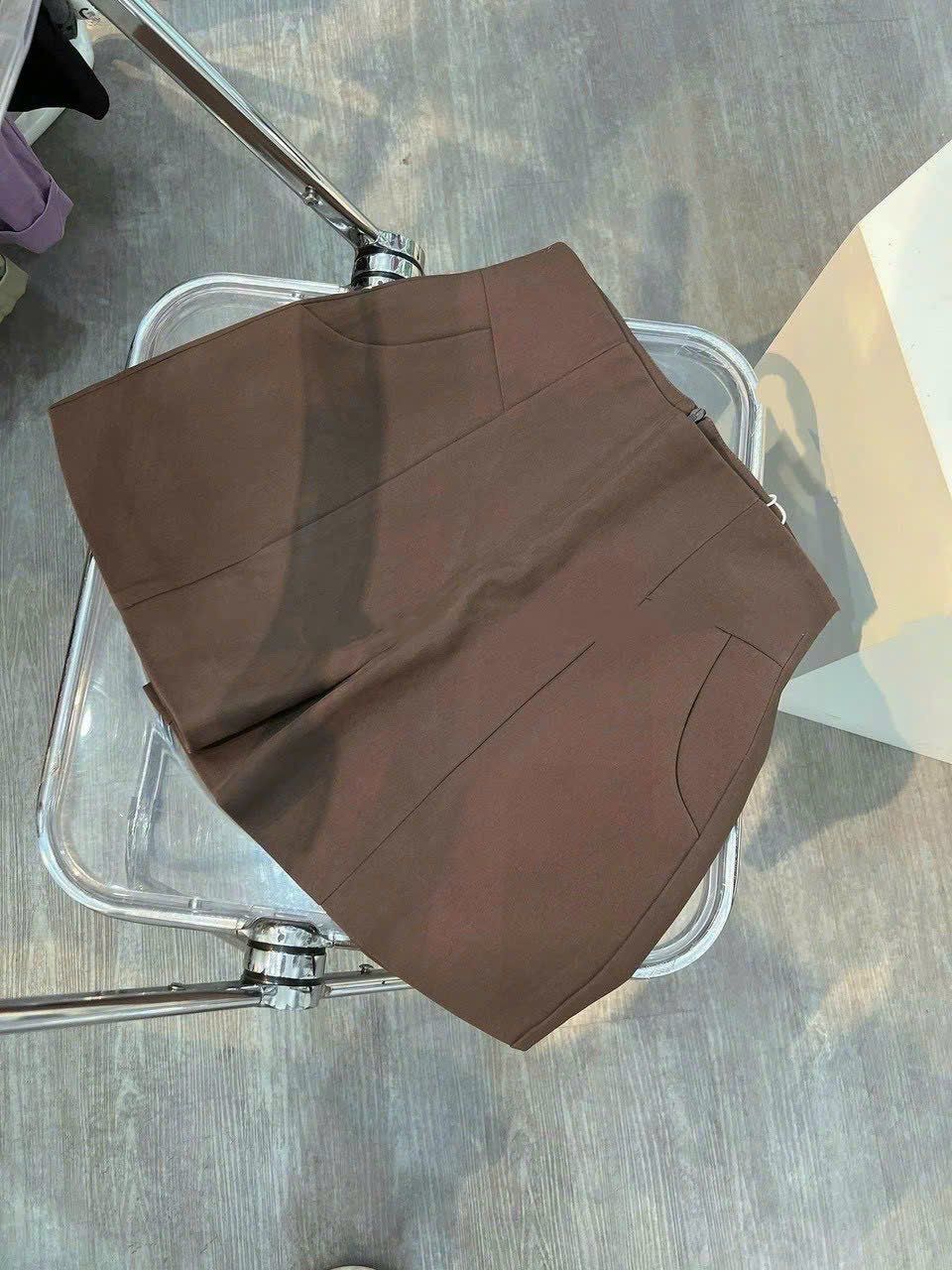  Quần short lưng siêu cao chất umi co dãn BASIC - NÂU ĐẬM - G88 (EO S<68, M<72, L<74) 