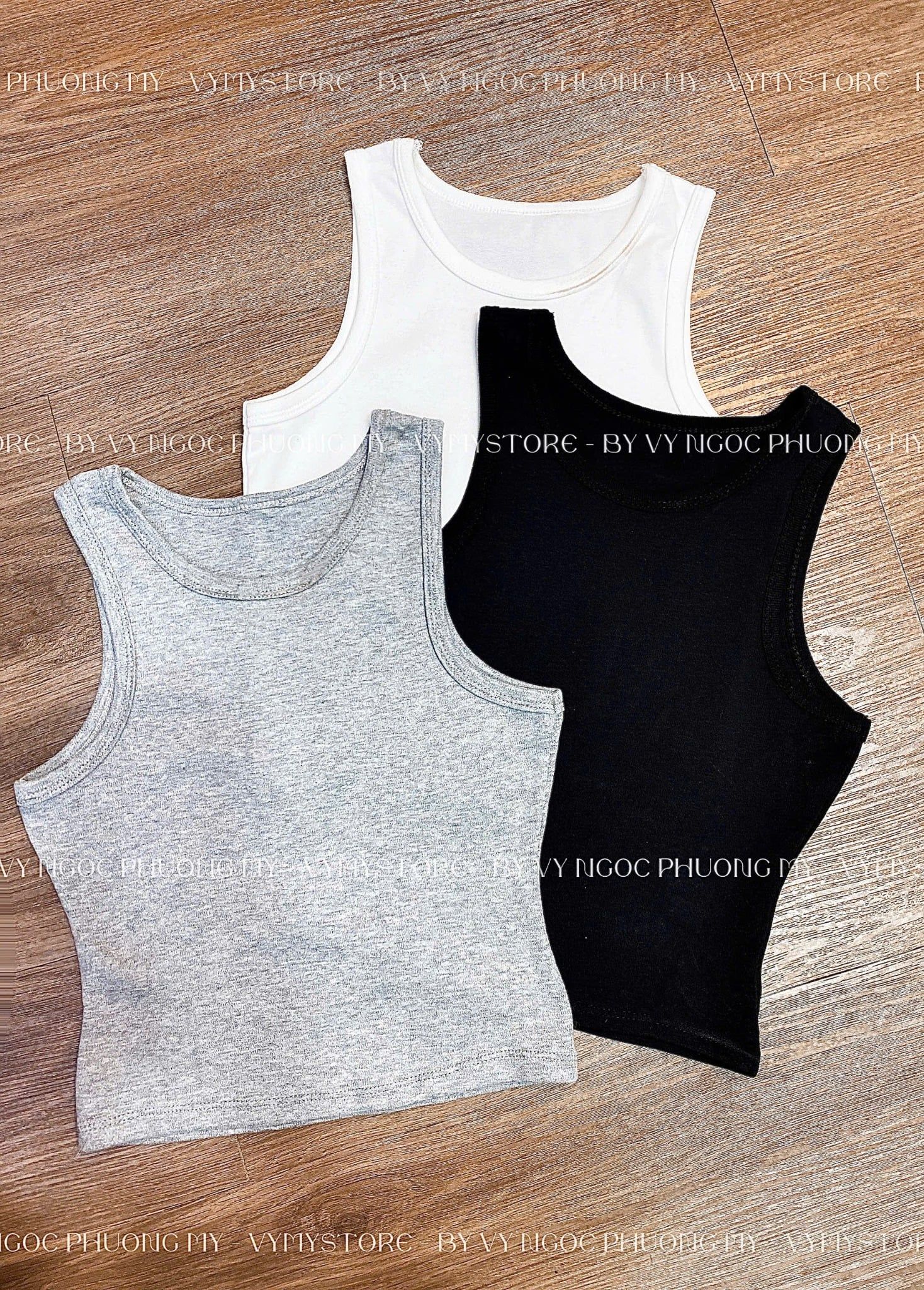  Aó ba lỗ ôm body chất co giãn - XÁM - C85 ( FREESIZE <58KG ) 