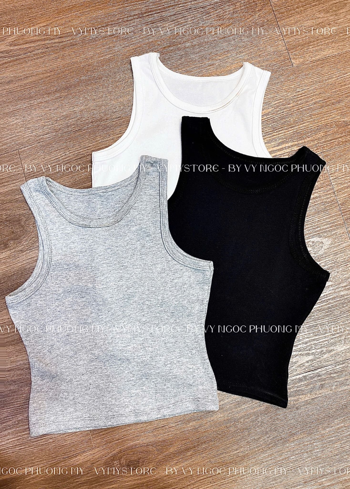  Aó ba lỗ ôm body chất co giãn - TRẮNG - C86 ( FREESIZE <58KG ) 