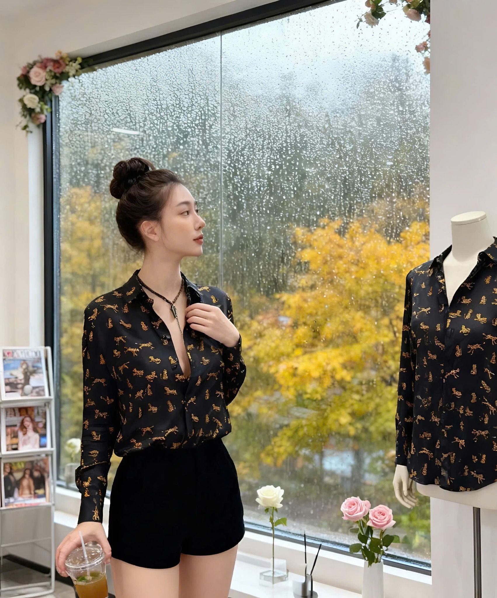  Áo sơ mi tay dài full họa tiết hàng siêu cấp - R21 (HÀNG SALE LỖ KO ĐỔI TRẢ DƯỚI MỌI HÌNH THỨC) 