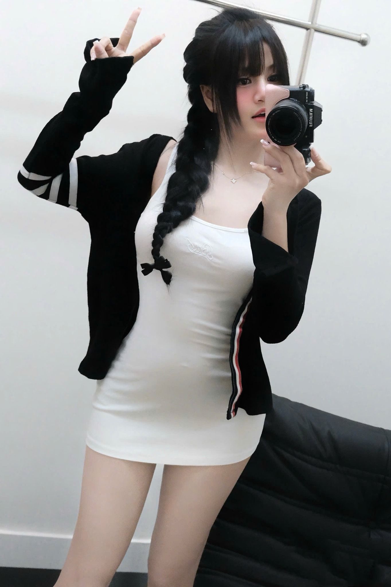  Set 2 món đầm body kèm khoác cadigan tôn dáng - R135 