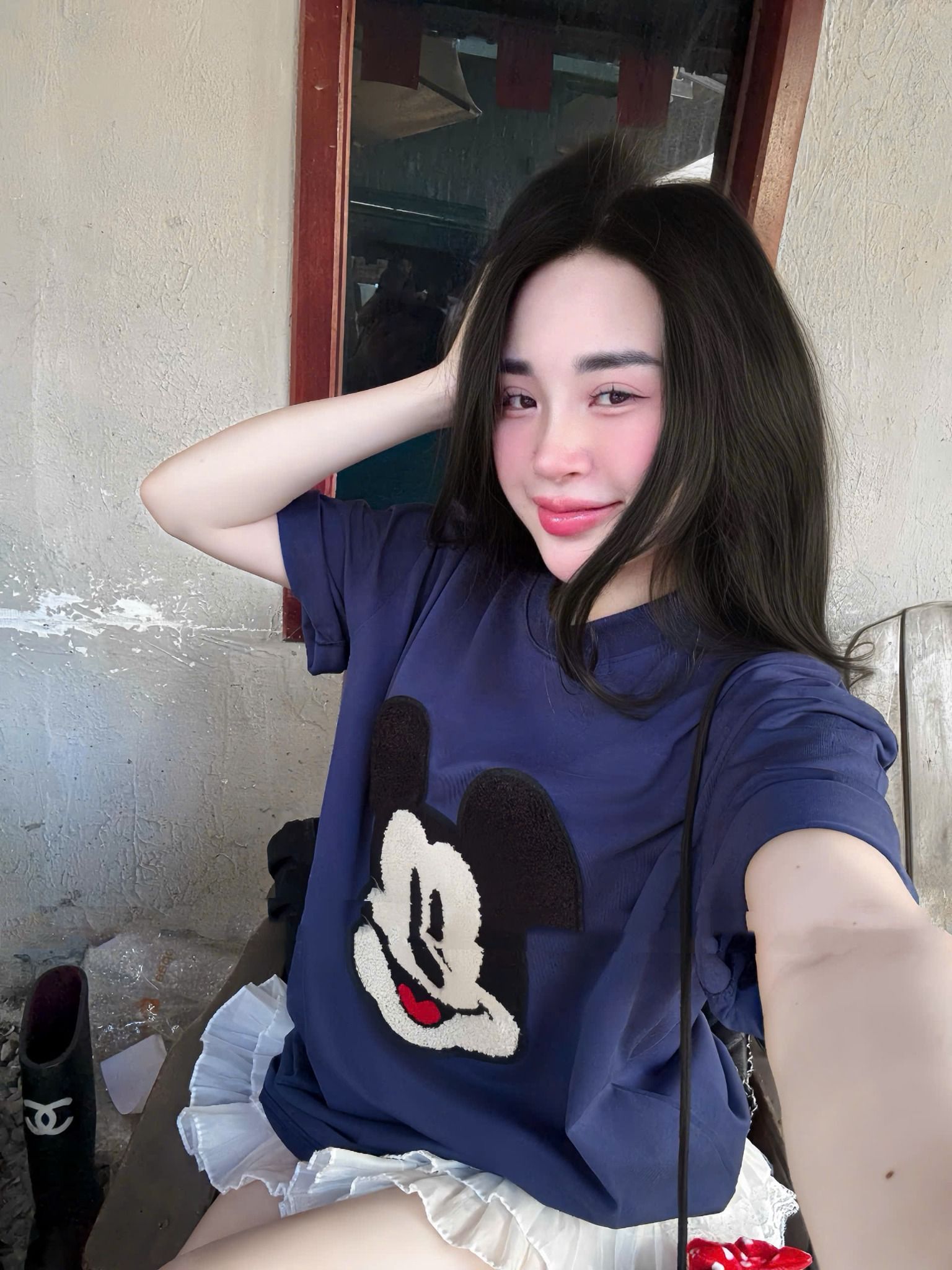  Áo thun MICKEY - XANH - S182 ( DÀI 73CM ) 