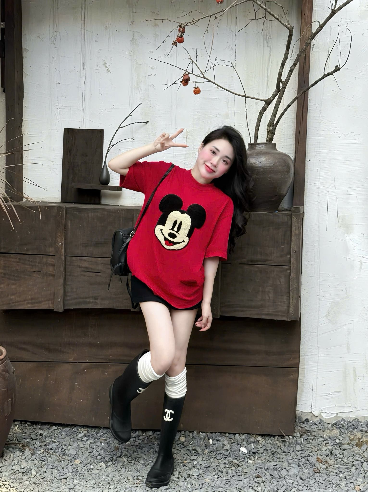  Áo thun MICKEY - ĐỎ - S178 