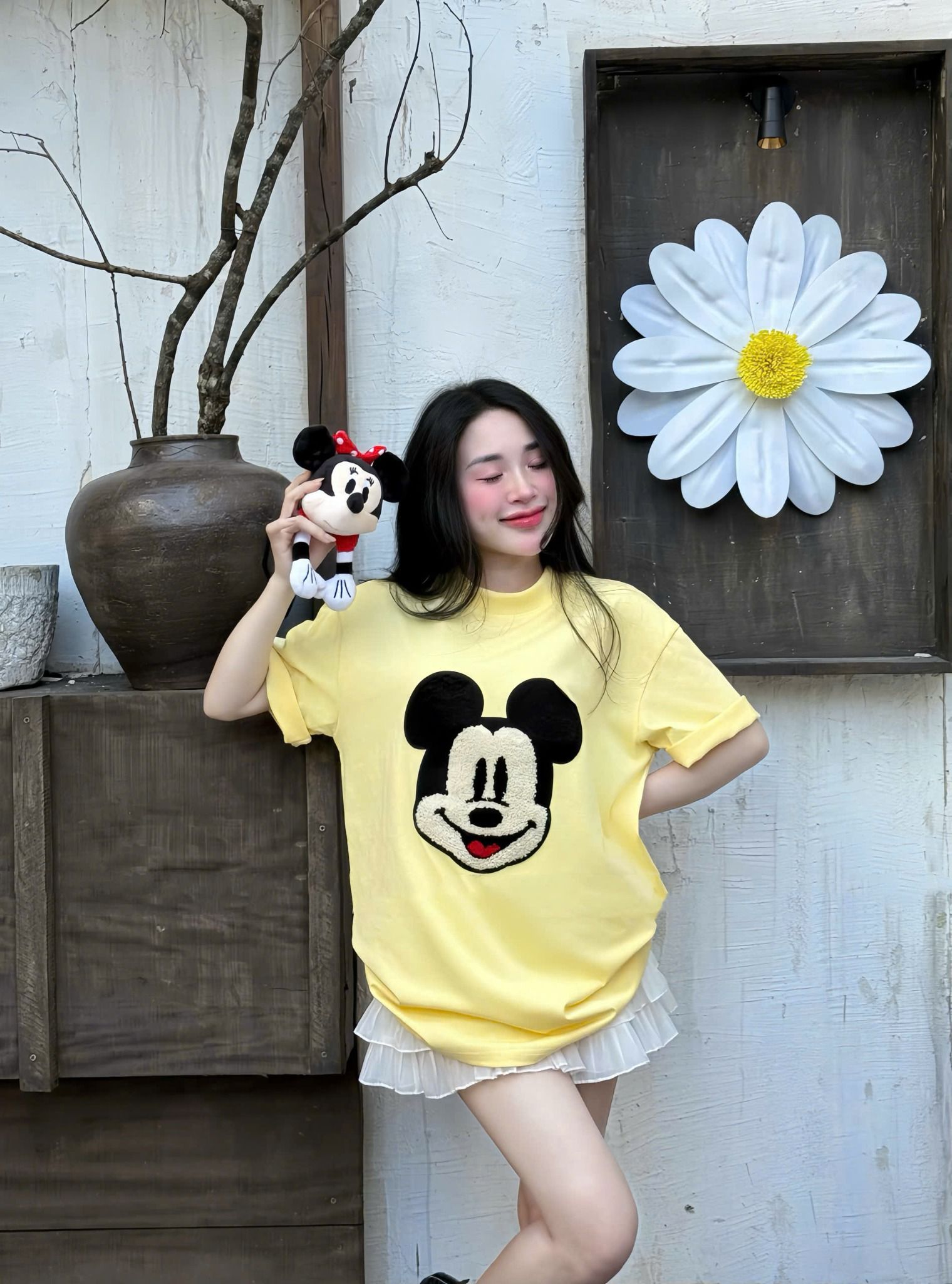  Áo thun MICKEY - VÀNG - S180 