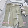  Quần kaki suông ống loe tôn dáng ko kèm nịt - BE - Z67 (EO S<66, M<70, L<74) - DÀI 103CM 