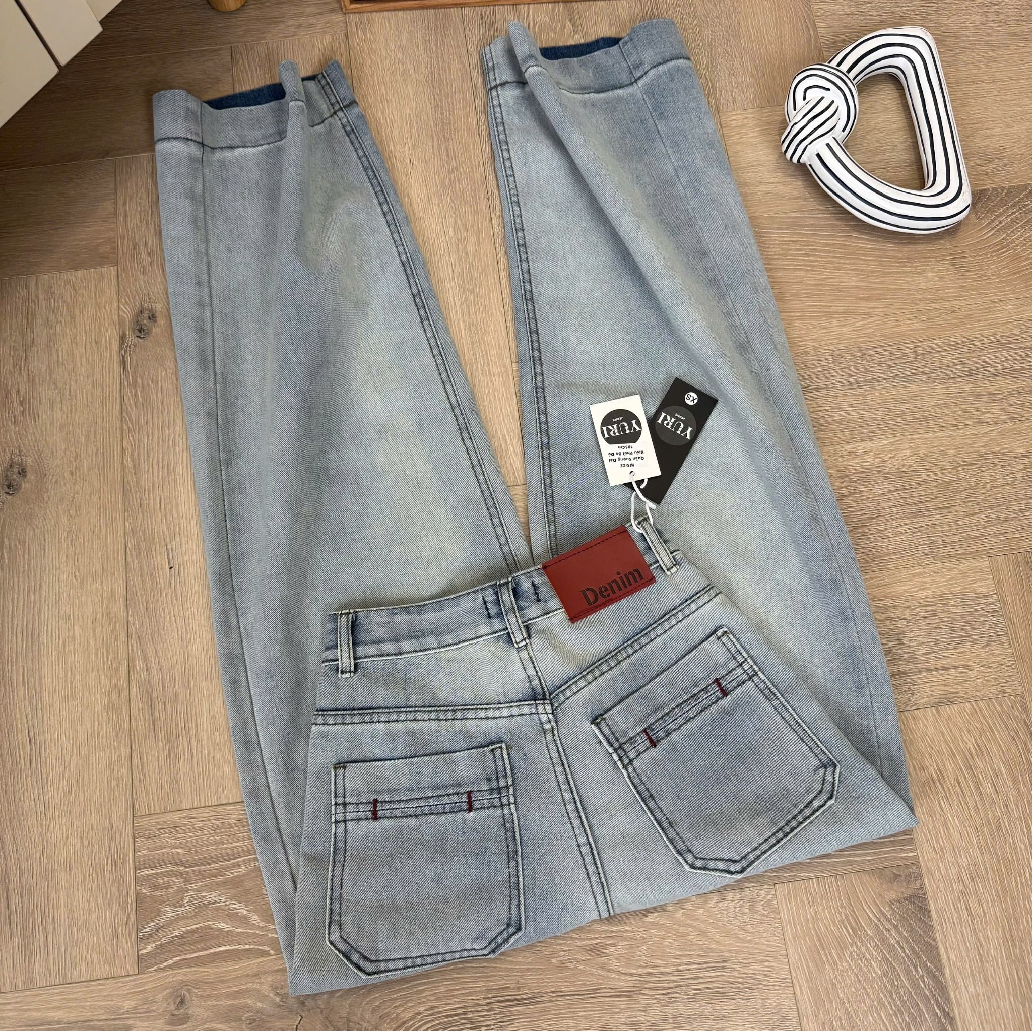  Quần jean suông BASIC ống đứng - NHẠT - Z17 (EO S<64, M<68, L<72) 