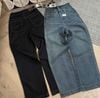  Quần jean ống suông dáng đứng thêu túi - NHẠT - K39 (EO S<64, M<68, L<72) 