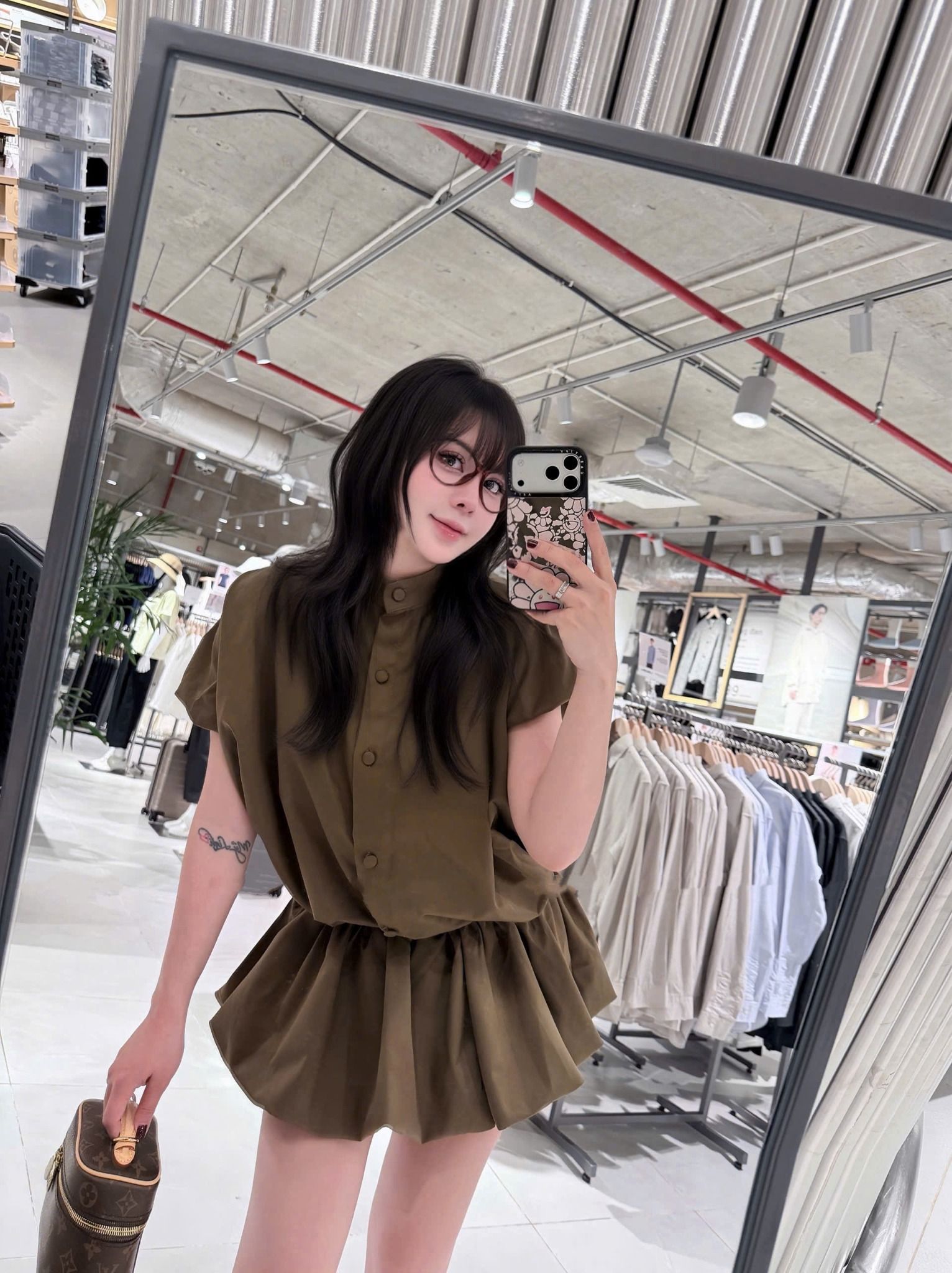  Jum cộc tay bồng ngắn chân bí dáng ngắn siêu xinh - NÂU - K115 