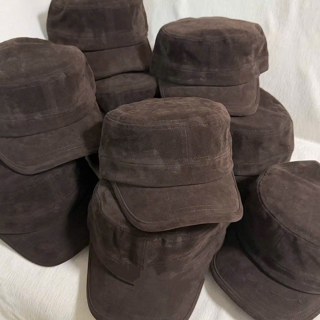  Mũ ngựa da lộn phông cách mẫu mới - NÂU - Z22 