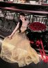Đầm đi tiệc hai dây bản lớn dáng dài vân thêu hoa nổi cao cấp - P30 (EO S<68, M<72, L<76)