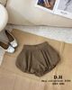 A210 Quần bom bí chấm bi 50% lưng chun - NÂU - G42