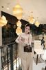 Set lụa áo 2s mix quần suông dài sang chảnh - KEM - E11