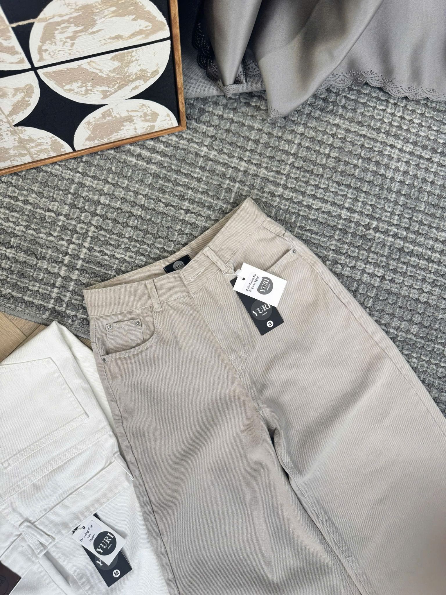  Quần kaki ống suông đứng form BASIC - BE - E16 (EO S<64, M<68, L<72, XL<76) 