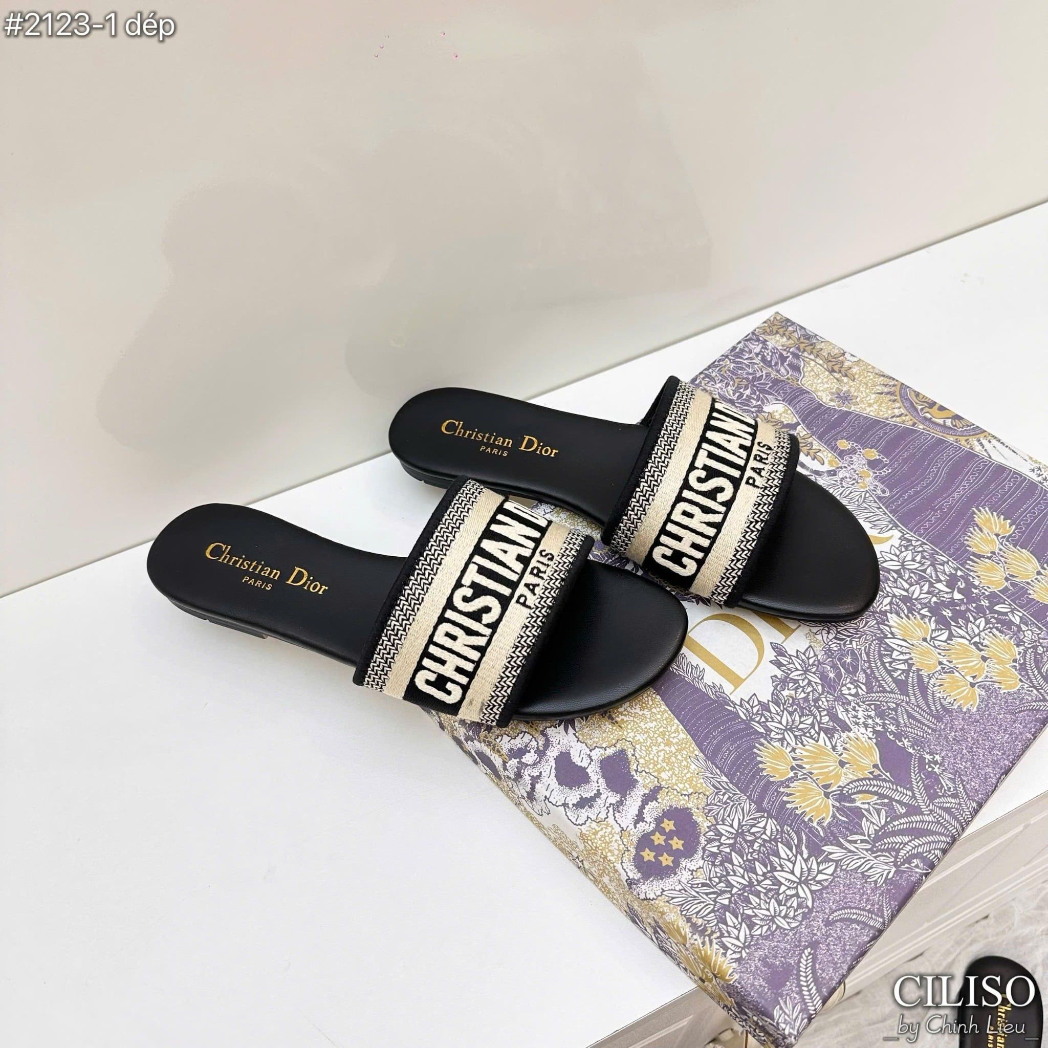  DÉP bệt DIOR quai chữ SPF FULLBOX hàng siêu cấp - G15 