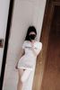Váy body cộc tay BALMAIN dáng ngắn chất co dãn - TRẮNG - E174