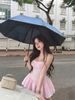  Váy hai dây kẻ dáng xòe dáng ngắn tiểu thư - Q71 (EO S<68, M<72) 