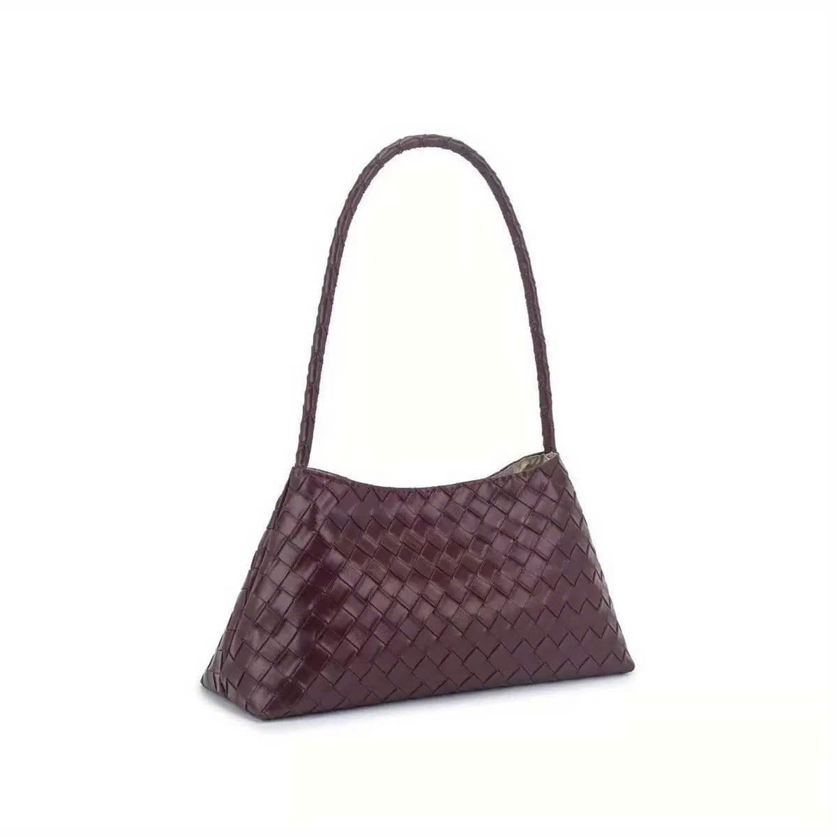  Túi đeo nách dệt kèm túi vải HOT hàng QC - NÂU - T2 (6x30cm) 