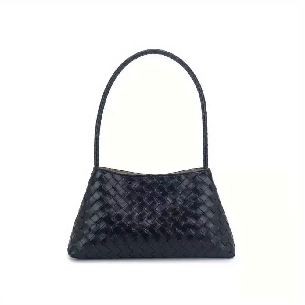 Túi đeo nách dệt kèm túi vải HOT hàng QC - ĐEN - T1 (6x30cm) 
