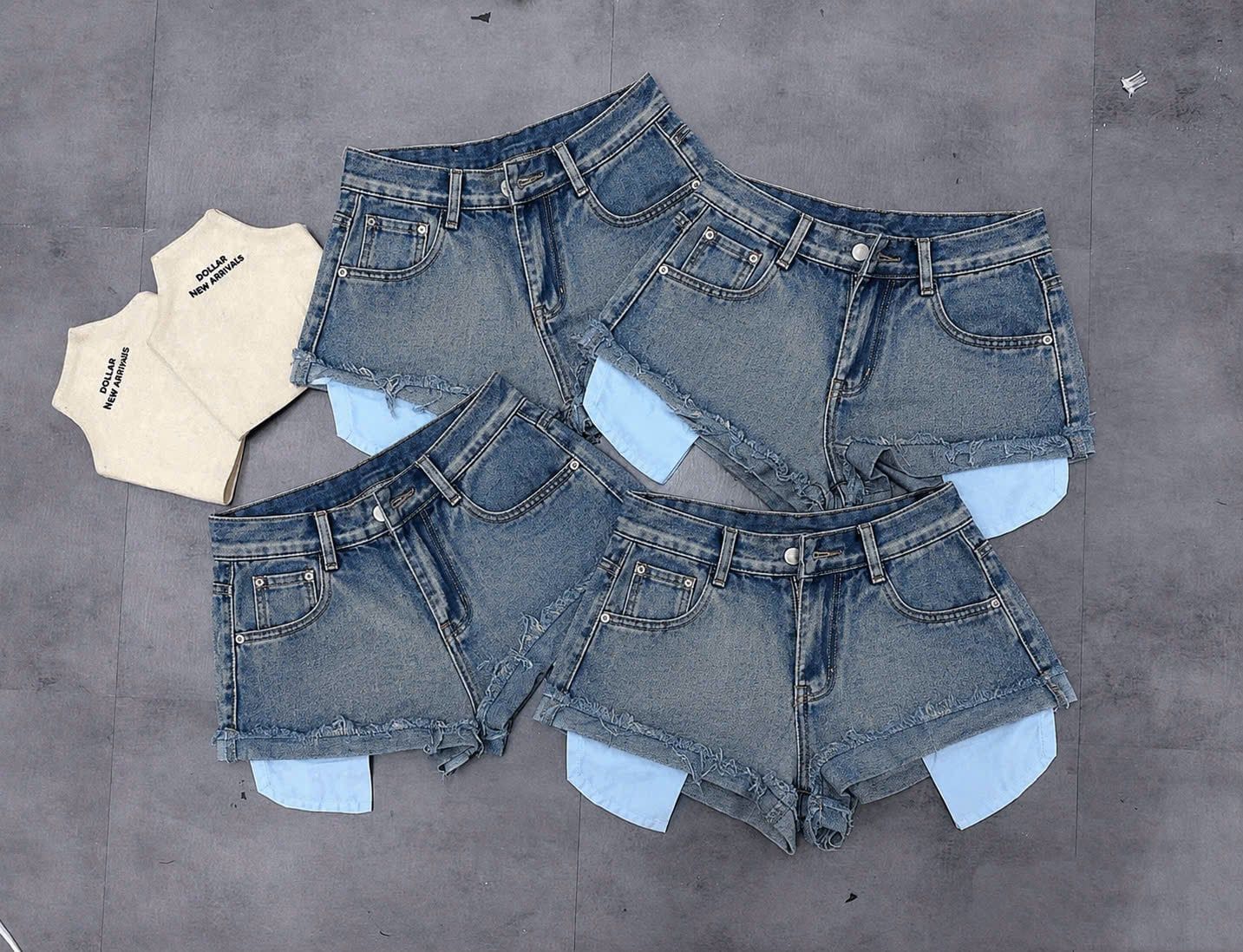  Quần short ngắn lộ túi BASIC - JEAN - T9 (EO S<64, M<68, L<72) 