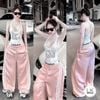 Set 2 món bodysuit mix quần suông lưng chun - V232