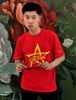 Áo phông form rộng unisex in hình mừng lễ - ĐEN - V164