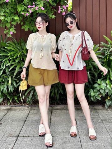  K8L (ÁO TRẮNG + QUẦN HỒNG) 
