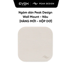 Ngàm dán Peak Design Wall Mount - Nâu [Hàng mới - hộp dơ]