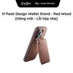 Ví Peak Design Wallet Stand - Red Wood  [Hàng mới - Lỗi hộp nhẹ]