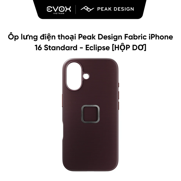 Ốp lưng điện thoại Peak Design Fabric iPhone 16 Standard - Eclipse [Hàng mới - hộp dơ]