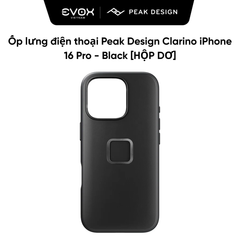 Ốp lưng điện thoại Peak Design Clarino iPhone 16 Pro - Black [Hàng mới - hộp dơ]