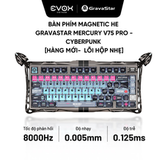 Bàn phím Magnetic HE Gravastar Mercury V75 Pro - Cyberpunk [Hàng mới - Lỗi hộp nhẹ]