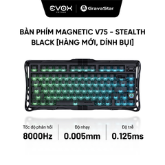 Bàn Phím Magneitc Gravastar V75 - Stealth Black  [Hàng trưng bày - dính bụi]