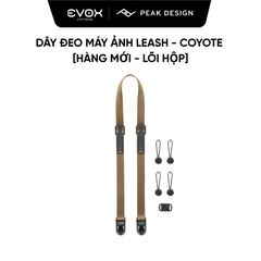 Dây đeo máy ảnh Peak Design Leash - Coyote [Hàng mới - Lỗi hộp nhẹ]