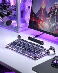 Bàn phím cơ Magnetic HE Gaming Gravastar Mercury V75 Pro - Iron Purple